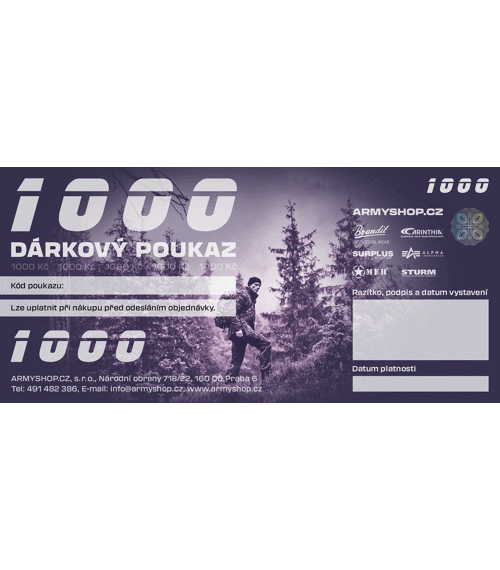 Poukaz dárkový 1000 Kč