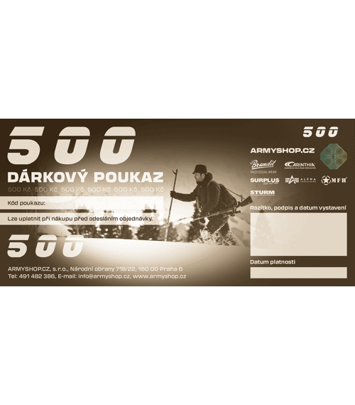 Poukaz dárkový 500 Kč