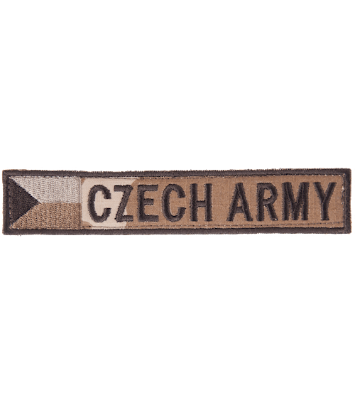 Nášivka: CZECH ARMY s vlajkou