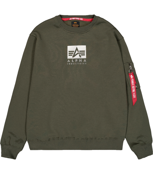 Svetr Alpha Satin Logo Sweater